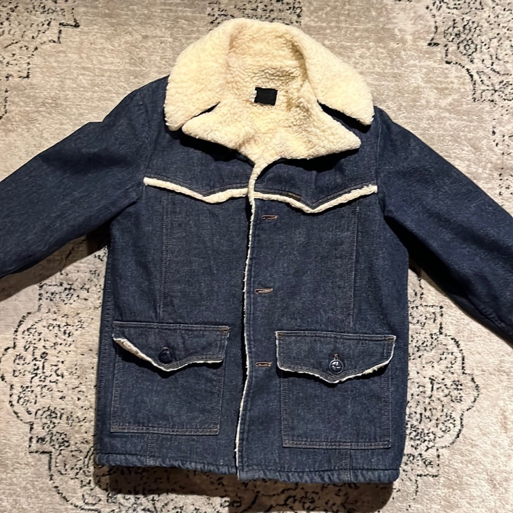 Vintage Denim Sherpa Western Jacket